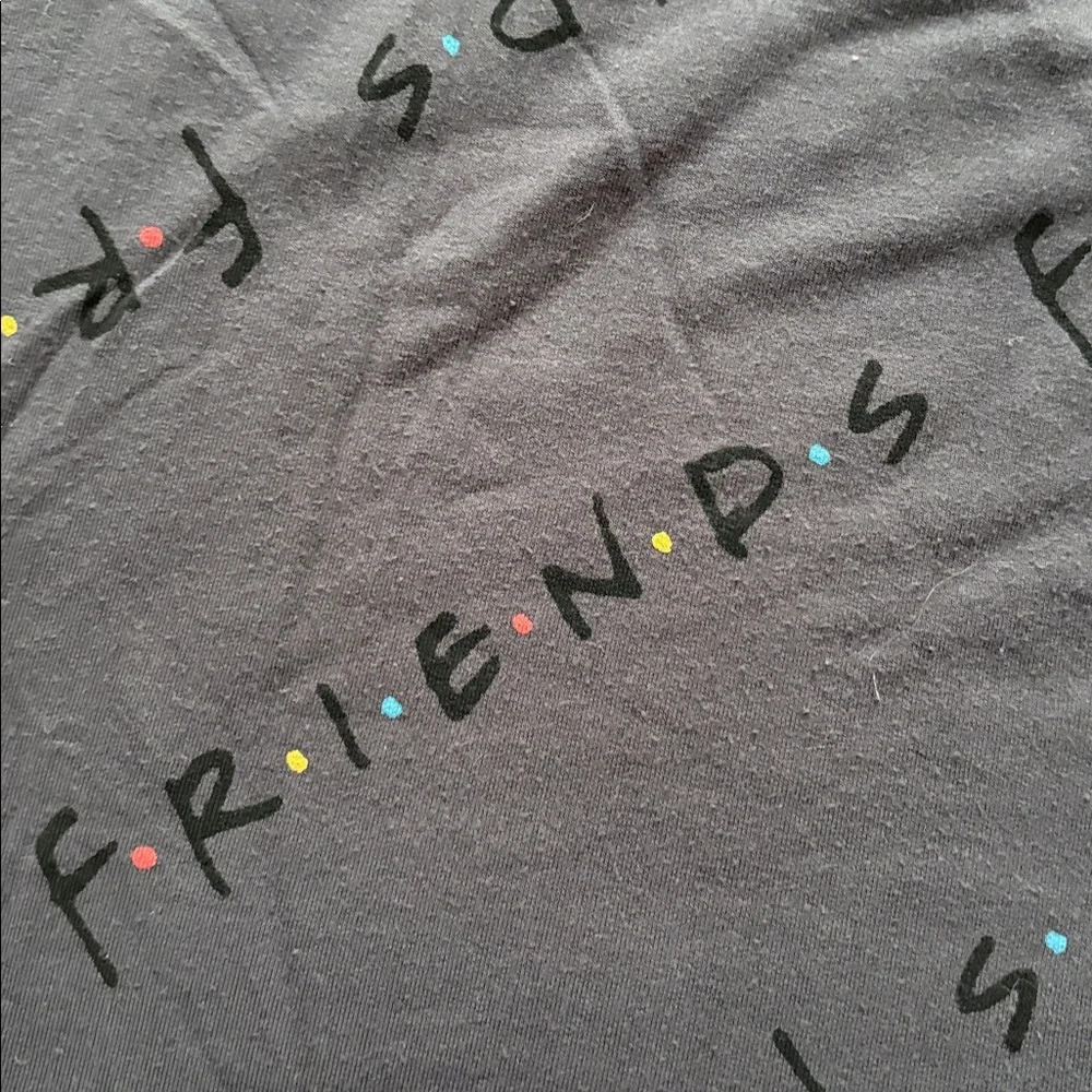 Friends Pajama Lounge Sleep Top All Over Friends Print Long Sleeve Gray 3X - Picture 7 of 7
